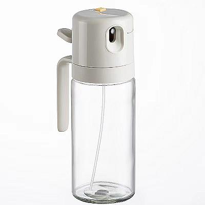 2-in-1 Oil Sprayer & Dispenser Bottle – 550ml Glass Cooking Oil Mister 8