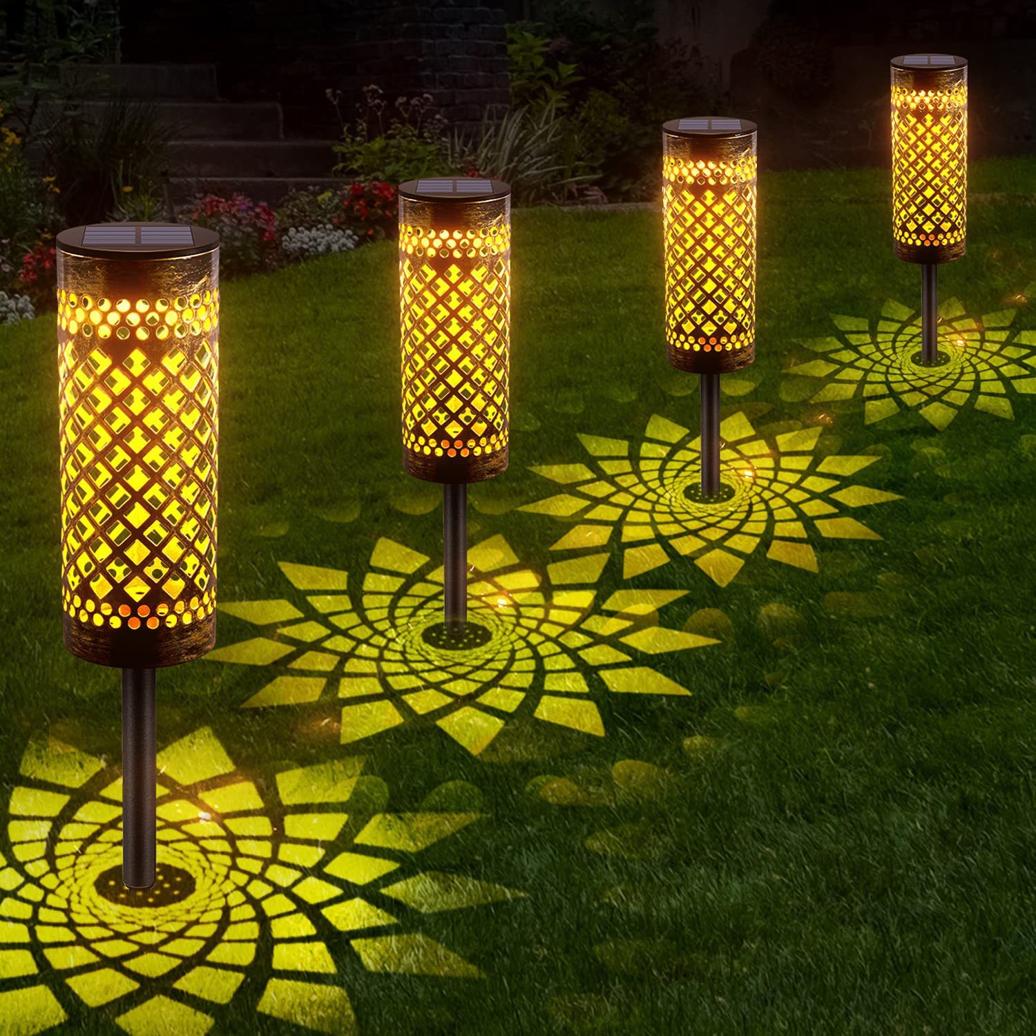 Solar Garden Lantern – Waterproof Metal Outdoor Lawn & Courtyard Decorative Light