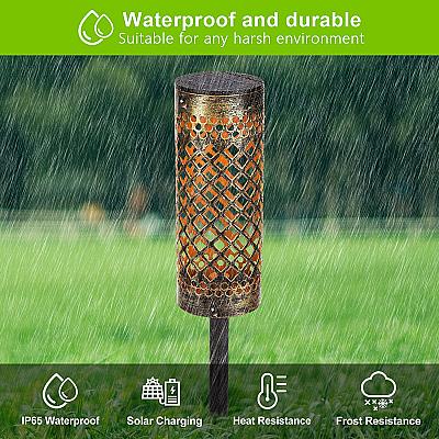 Solar Garden Lantern – Waterproof Metal Outdoor Lawn & Courtyard Decorative Light 2