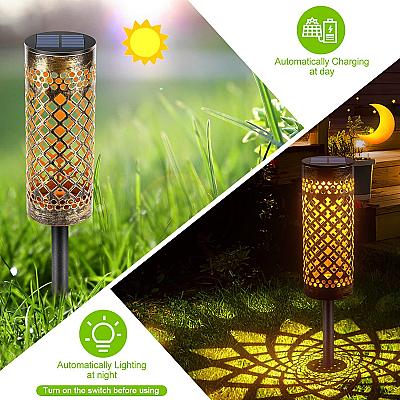 Solar Garden Lantern – Waterproof Metal Outdoor Lawn & Courtyard Decorative Light 3