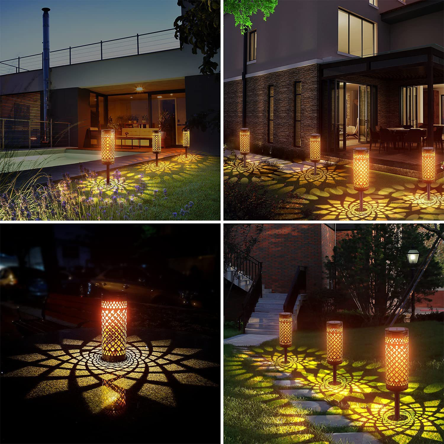 Solar Garden Lantern – Waterproof Metal Outdoor Lawn & Courtyard Decorative Light