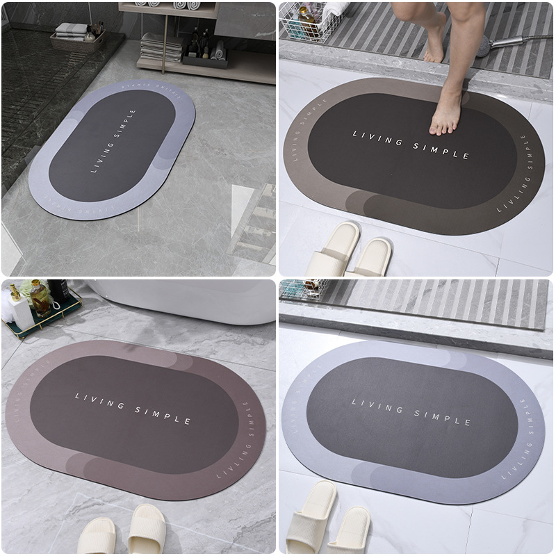 Super Absorbent Bath Mat – Quick-Dry Non-Slip Bathroom & Door Floor Mat