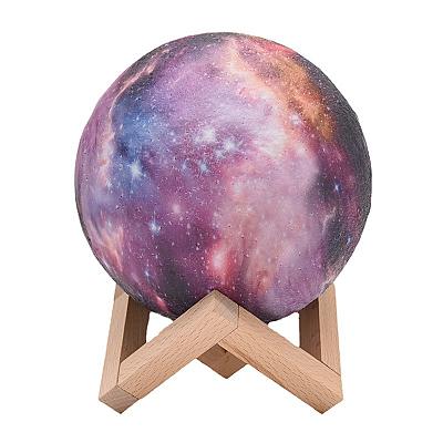 3D Moon Galaxy Lamp – LED Color-Changing Night Light with Touch & Remote Control