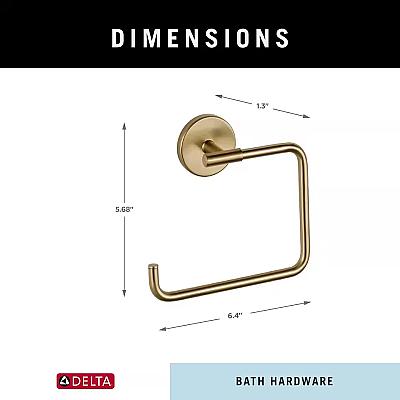 Modern Metal Hand Towel Ring – Rust-Resistant Bathroom & Kitchen Towel Holder 4