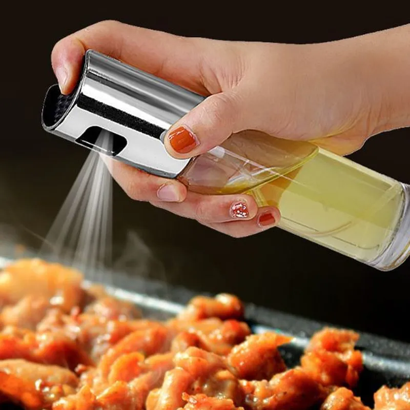 100ml Oil & Vinegar Sprayer – Leakproof Glass Cooking Oil Spray Bottle for Kitchen & BBQ