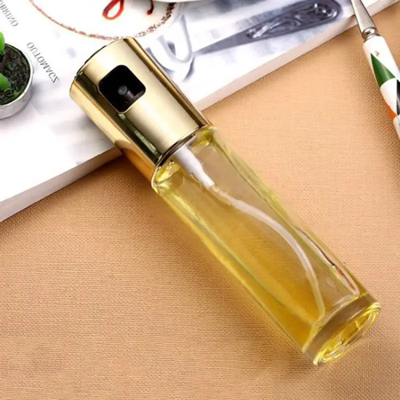 100ml Oil & Vinegar Sprayer – Leakproof Glass Cooking Oil Spray Bottle for Kitchen & BBQ